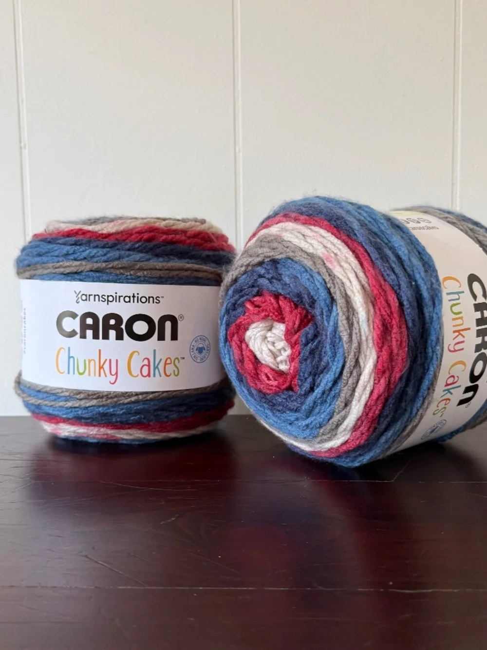 (2) Caron Chunky Cakes in Trifle (discontinued)Super Bulky 100% Acrylic, 297yds